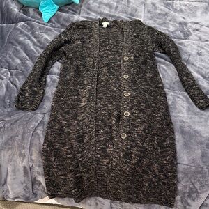 Chico's Charcoal Knit Cardigan
